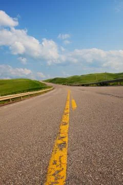 Uphill highway Stock Photos