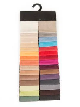 Upholstery color samples on the white background Stock Photos