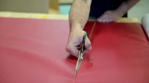Upholstery factory Stock Footage 320166568