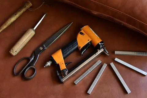  upholstery tools Stock Photos