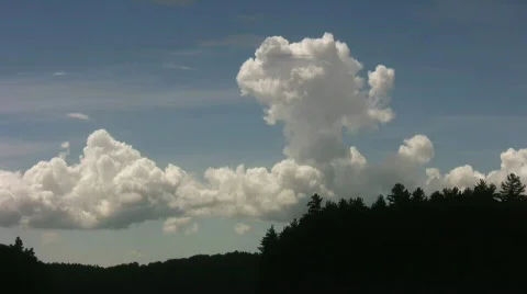 Uplifting clouds. Stock Footage