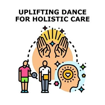 Uplifting dance for holistic care and wellness Stock-Illustration