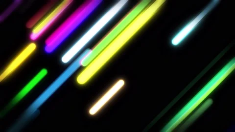 Uplifting VJ Loop Of Diagonally Moving Lines With Bright Colors Stock Footage 192864368
