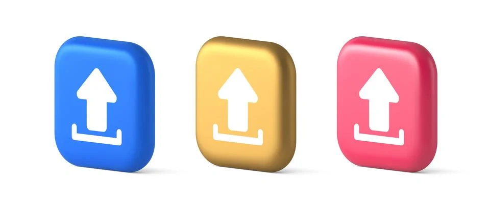 Upload up arrow button document multimedia file exchange connection cyberspac Illustrazione stock