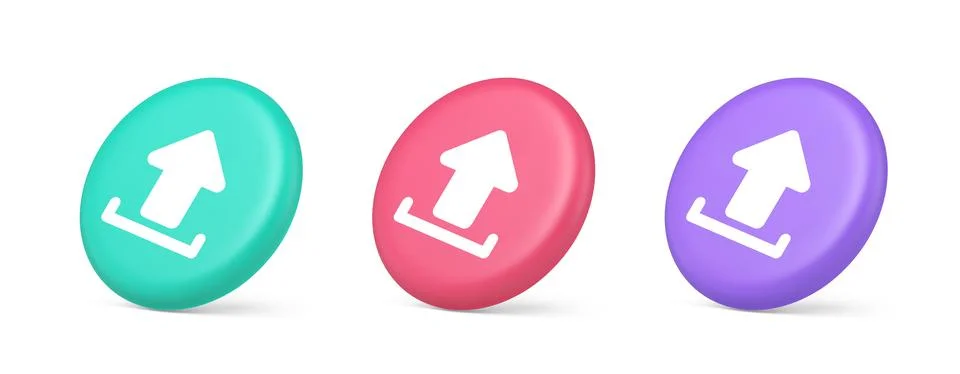 Upload up arrow button document multimedia file exchange connection cyberspac Illustrazione stock