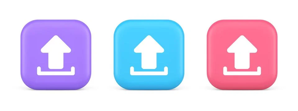 Upload up arrow button document multimedia file exchange cyberspace storage.. Illustrazione stock