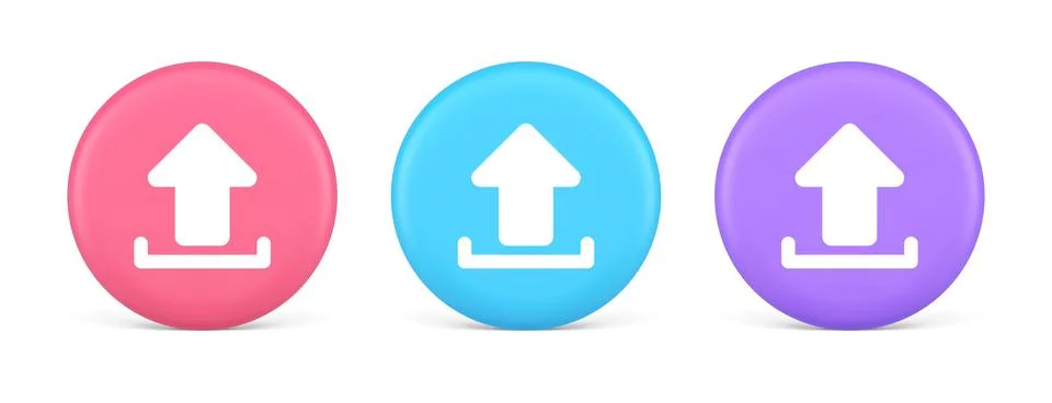 Upload up arrow button document multimedia file exchange connection cyberspac 스톡 일러스트