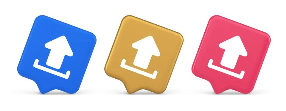 Upload up arrow button document multimedia file exchange cyberspace storage.. 스톡 일러스트