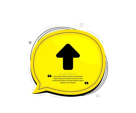 Upload arrow icon. Direction Arrowhead. Vector Stock Illustration