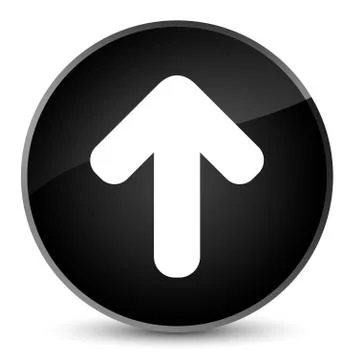 Upload arrow icon elegant black round button 스톡 일러스트