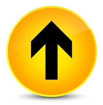 Upload arrow icon elegant yellow round button 스톡 일러스트