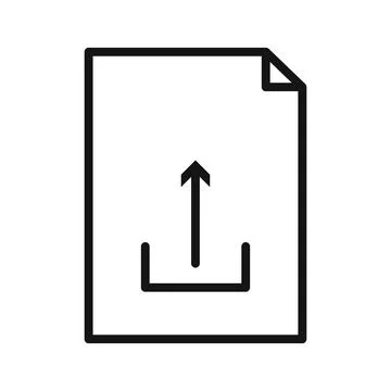 Upload Arrow Icon Perfect for File Sharing and Digital Media Stockillustratie