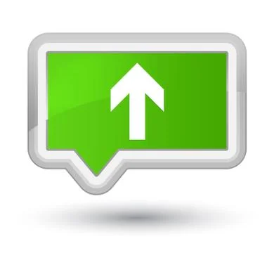 Upload arrow icon prime soft green banner button 스톡 일러스트