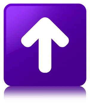 Upload arrow icon purple square button 스톡 일러스트