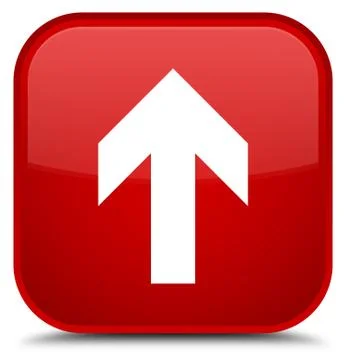 Upload arrow icon special red square button 스톡 일러스트