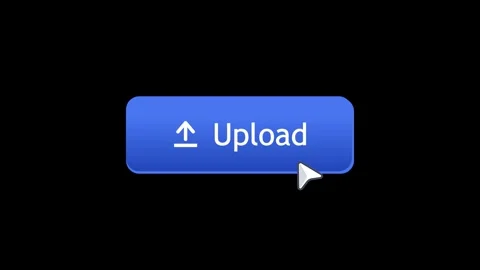 Upload Button Click Animation, File Upload UI Motion Graphic, Cursor Click I Stock Footage 336035624