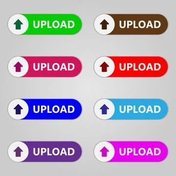 Upload button icon Stock Illustration