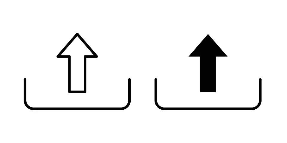 Upload button icon Illustration Eps10 for web or app 스톡 일러스트