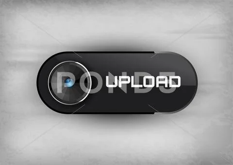 Upload Button Stock Illustration