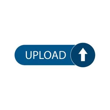 Upload button template, banner. Vector illustration. flat Stock Illustration