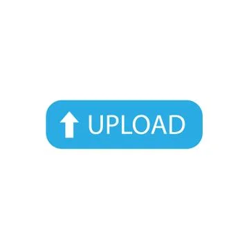 Upload button template, banner. Vector illustration. flat Stock Illustration