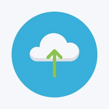 Upload Cloud Computing Stock Illustration