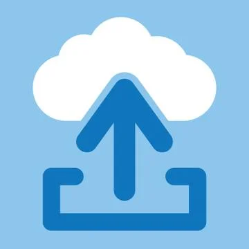 Upload from cloud icon Illustrazione stock