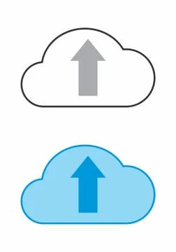 Upload cloud icon Stock Illustration