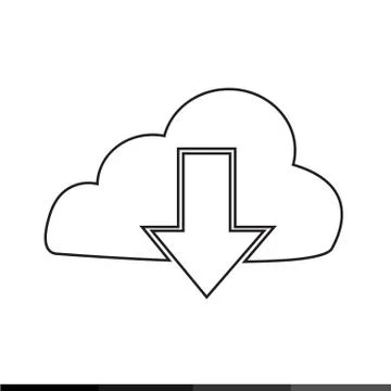 Upload to cloud icon Illustration design Stock Illustration