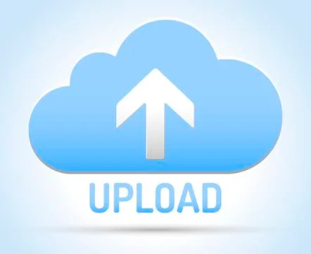 Upload cloud network Stock Illustration