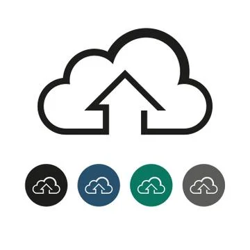 Upload to Cloud Outline Graphic Illustration Illustration