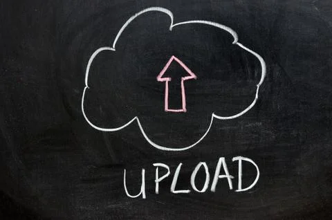 Upload to cloud service Stock Photos