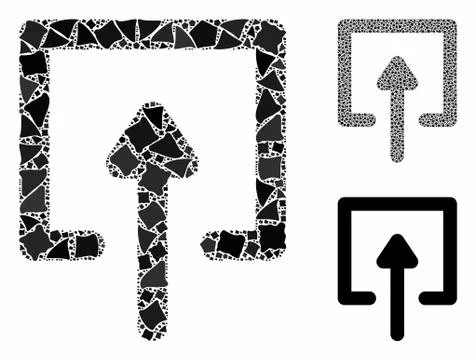 Upload Composition Icon of Tuberous Elements Illustrazione stock