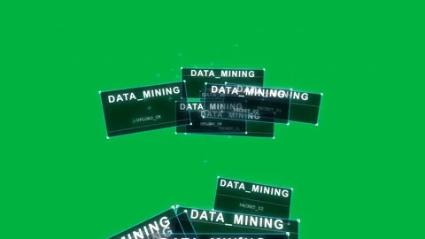 On upload DATA_MINING cluster cascading and splitting, showing data flow on Stock Footage 329531779