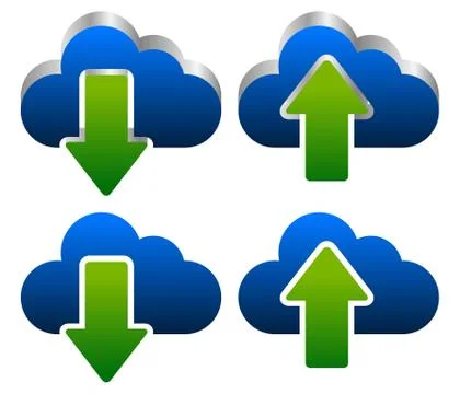 Upload, download concept Stock Illustration