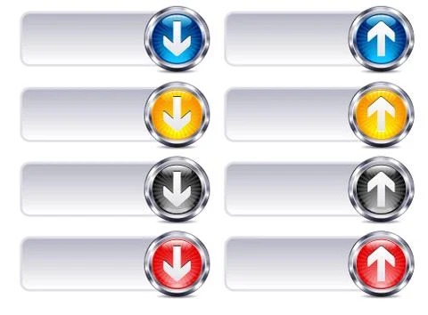 Upload Download Files - Internet button Gel Icon Stock Illustration