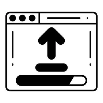 Upload Dualtone Icon Stock Illustration