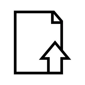 Upload File Document Icon Stock-Illustration