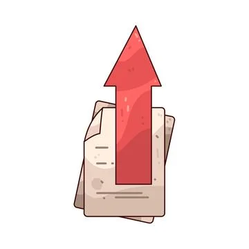 Upload File illustration Stock-Illustration