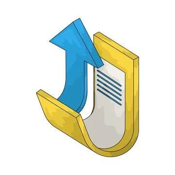 Upload File illustration Stock-Illustration