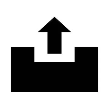 Upload folder icon. flat illustration of upload folder vector icon for web Stock Illustration