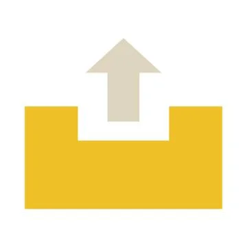 Upload folder icon. flat illustration of upload folder vector icon for web Stock Illustration