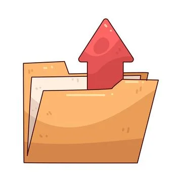 Upload Folder illustration Stock-Illustration