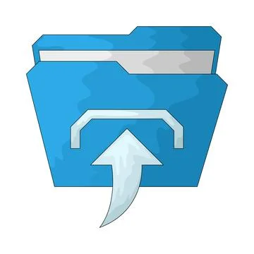 Upload Folder illustration Stock Illustration