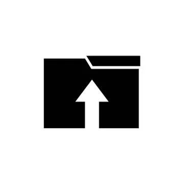 Upload folder vector design template illustration Stock Illustration