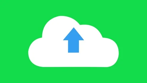 Upload icon animation on green screen ba... | Stock Video | Pond5
