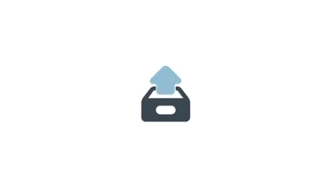 Upload icon animation for video motion graphics Stock Footage 202204327