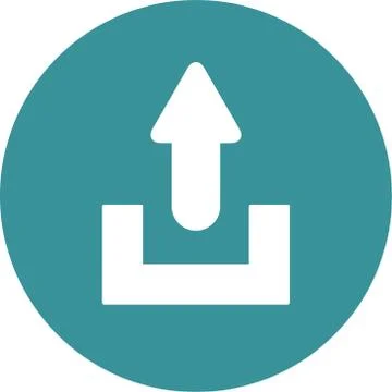Upload icon button Ilustración de archivo