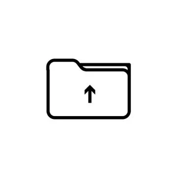 Upload icon. flat illustration of upload vector icon. upload sign symbol for  Stock Illustration