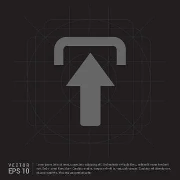 Upload Icon Illustrazione stock